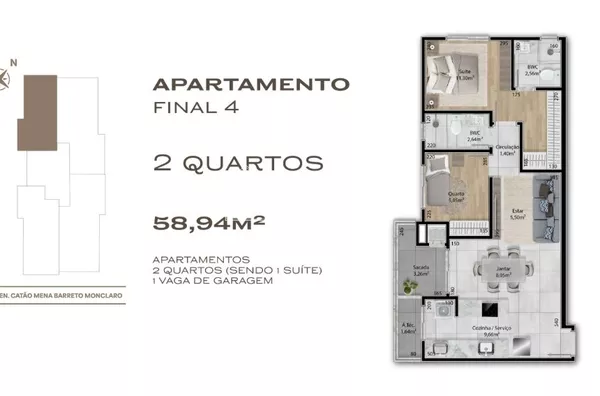 Apartamento para venda,  São Pedro, São José Dos Pinhais - Foto 3