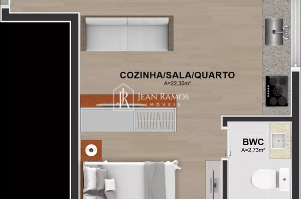 Apartamento para venda, 1 quarto(s),  Hauer, Curitiba - Foto 1