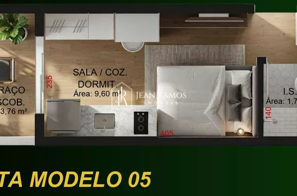 Studio para venda, 1 quarto(s), Merces, Curitiba - Foto 12
