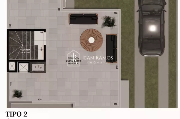 Sobrado moderno para venda,  Uberaba, Curitiba - Foto 3