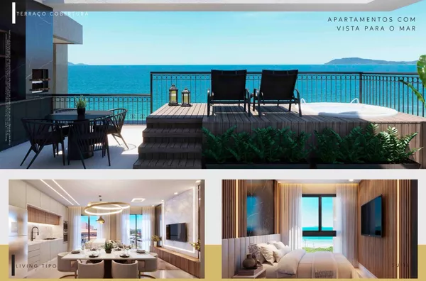 Apartamento 2 quartos para venda à 50 metros da Praia em Governador Celso Ramos - Foto 6