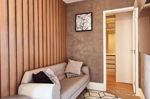 Apartamento mobiliado de 42m2 com 2 dorms e 1 vaga