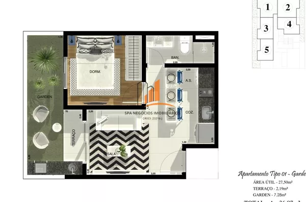 Apartamento com 1 dormitório à venda, 26 m² por R$ 204000 - Vila Aricanduva - São Paulo/SP