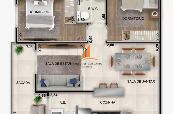 Apartamento com 2 dormitórios à venda, 56 m² por R$ 450.000,00 - Vila Carrão - São Paulo/SP
