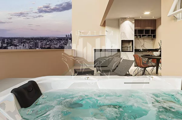 Cobertura Duplex - Próxima ao Praia Clube .3 quartos sendo uma suíte