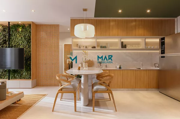 Apartamento garden - sala e cozinha