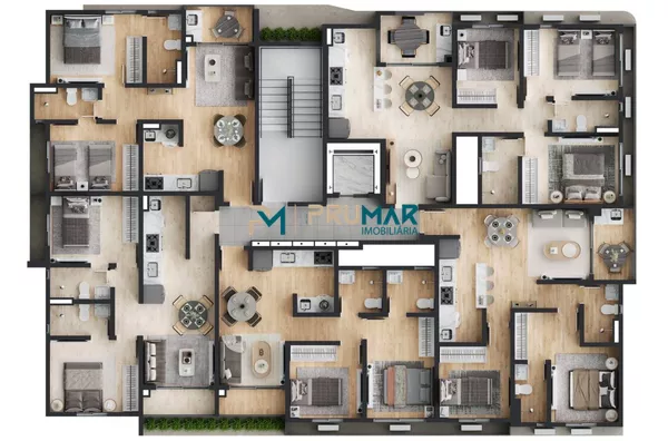 Apartamento com 2 quartos a 400m da praia do Bessa