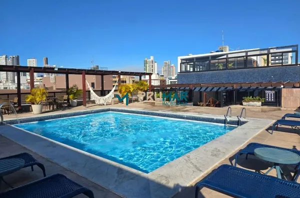 Flat mobiliado beira mar em Cabo Branco - Foto 1