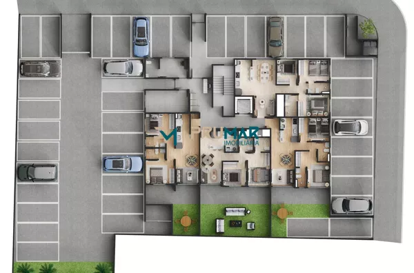 Apartamento com 2 quartos a 400m da praia do Bessa