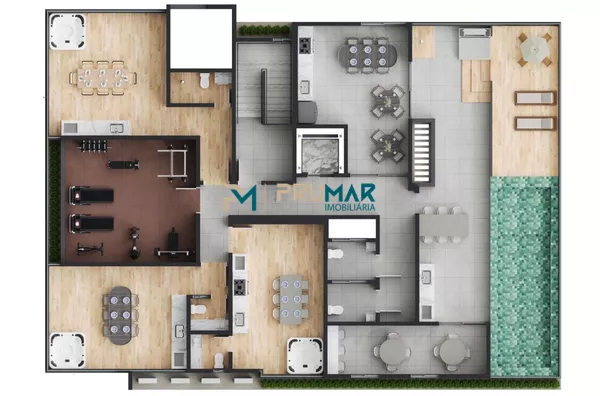 Cobertura Duplex com 2 quartos a 400m da praia do Bessa