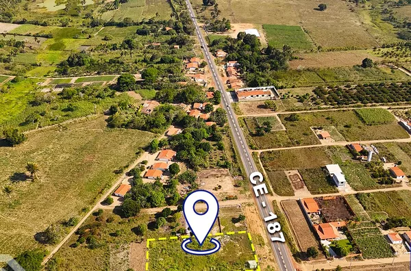 TERRENO AMPLO EM IBIAPINA, ÀS MARGENS DA CE-187! 