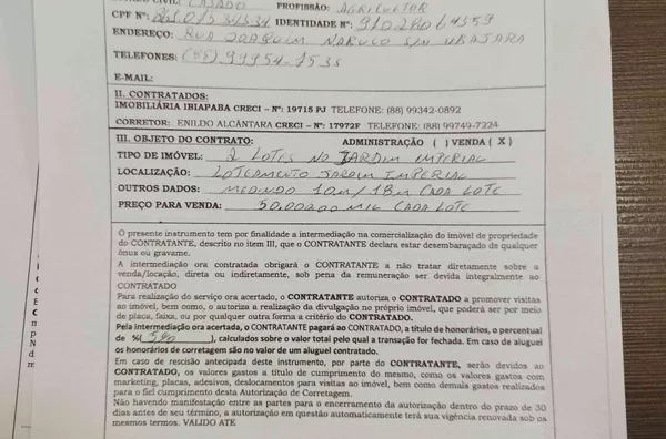 Excelente Lote para venda no loteamento Jardim Imperial em São Benedito - Foto 4