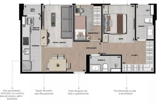 Apartamento 2 Quartos à Venda no Terra Bonita, Londrina - LANÇAMENTO! Na Planta!