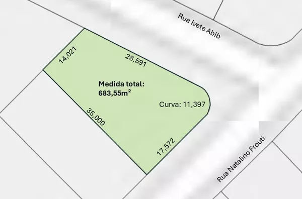 Terreno plano, de esquina, à venda no Jardim Alcântara, Londrina-Pr