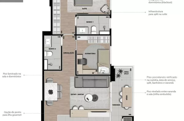 Apartamento 3 Quartos à Venda no Terra Bonita, Londrina - LANÇAMENTO! Na Planta!