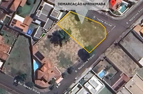 Terreno plano, de esquina, à venda no Jardim Alcântara, Londrina-Pr