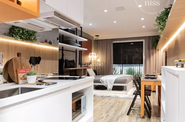 Studio 102 na Torre A do Hello Higienópolis – Pronto para Morar, com Valor Especial - Foto 1