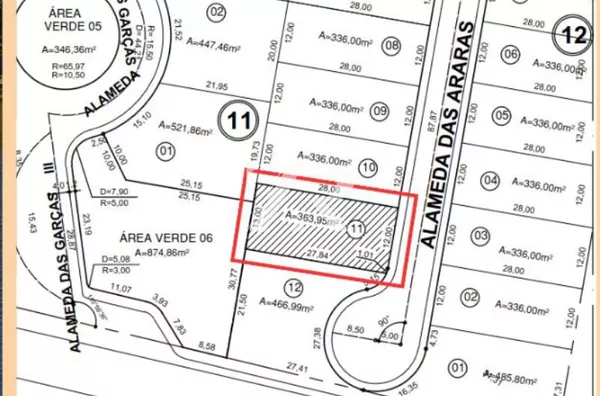 Terreno à venda, 363 m² por R$ 316.000 - Condomínio Parque da Serra - Barra do Garças/Mato Grosso - Foto 1