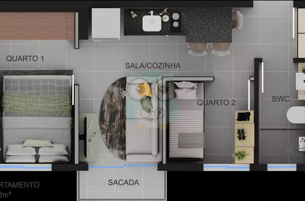 Apartamento para venda, 1 quarto(s),  Centro, Curitiba - Foto 4