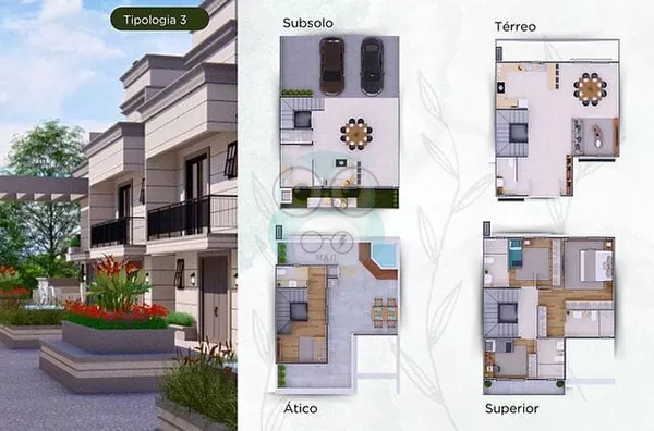 Sobrado para venda, 3 quarto(s),  Mercês, Curitiba - Foto 4