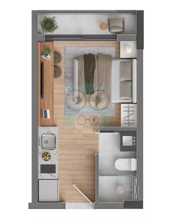 Apartamento para venda, 2 quarto(s),  Centro, Curitiba - AP272