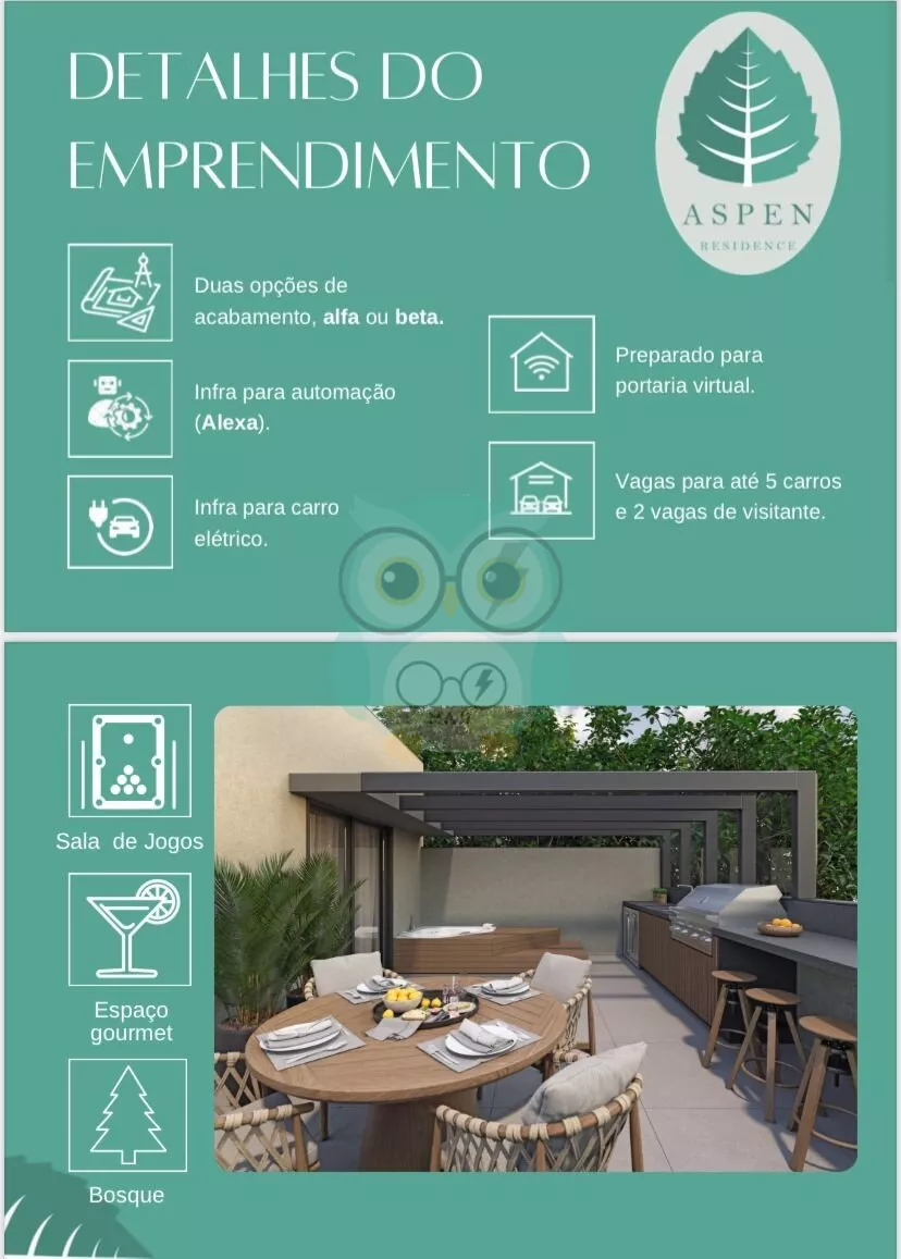 Residencial ASPEN com 20 Sobrados Exclusivos — De 162 m² a 295 m² Valores a partir de R$ 1.488.000.00 até R$ 2.785.001. - CO187