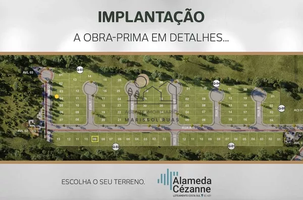 Terreno no Loteamento ALAMEDA CEZANNE - Norte da Ilha de Florianópolis / SC - Foto 2