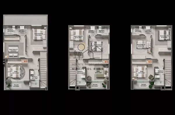 Lançamento de casas com 03 dormitórios - Loteamento Alameda Cezanne - Rod. SC 401 - Foto 4