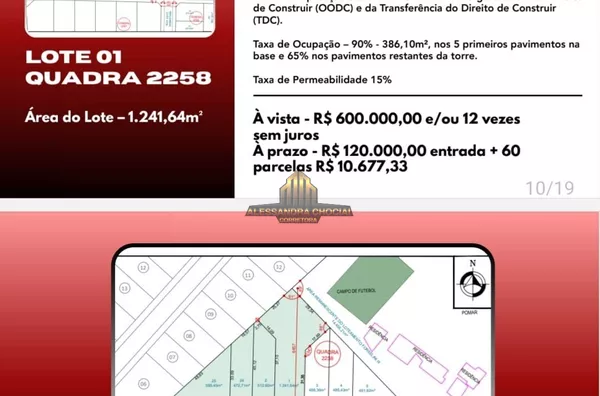 Zona de uso misto 1 , taxa de ocupação 90% 386,10 m2 nos 5 primeiros pavimentos na base e 65% nos pavimentos restantes da torre  