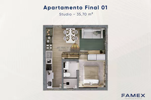 Apartamentos na PLANTA SKAY  centro de Pato Branco 