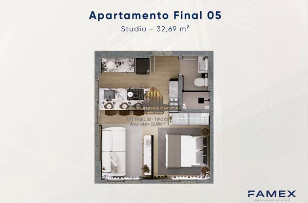 Apartamentos na PLANTA SKAY  centro de Pato Branco 