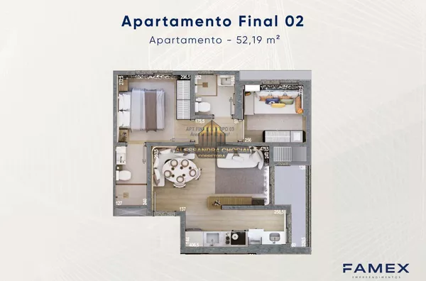 Apartamentos na PLANTA SKAY  centro de Pato Branco 