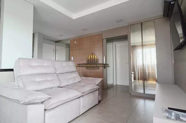 Apartamento para  locação , mobiliado , 2 quartos , sacada com churrasqueira , garagem