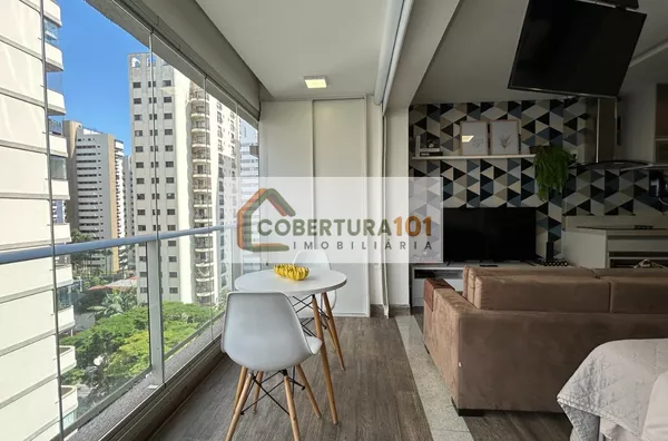Studio Mobiliado à Venda com 36m², por R$659.000,00,  Brooklin Paulista, São Paulo