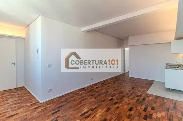 Apartamento para locação na República, 46 m², reformado, com cozinha integrada e coworking no condomínio