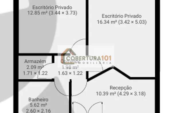 Sala comercial para locação, 75 m², Bela Vista, São Paulo