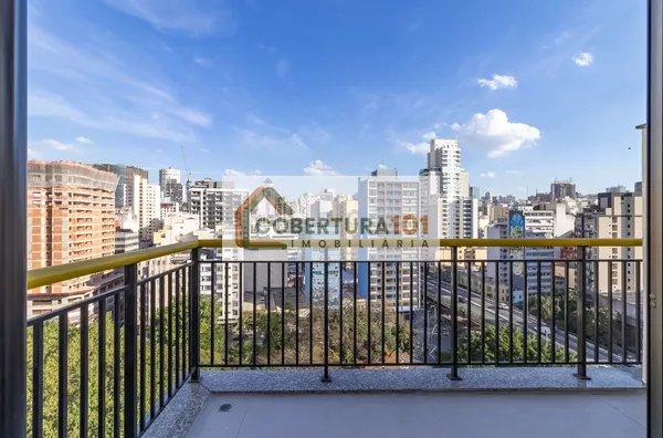 Cobertura para locação em Santa Cecília, 70 m², 1 dormitório, sacada, ar-condicionado e 1 vaga - Foto 6