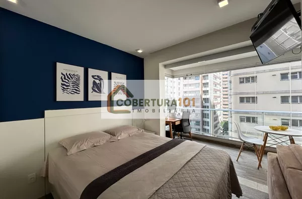 Studio Mobiliado à Venda com 36m², por R$659.000,00,  Brooklin Paulista, São Paulo