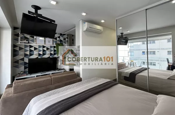 Studio Mobiliado à Venda com 36m², por R$659.000,00,  Brooklin Paulista, São Paulo