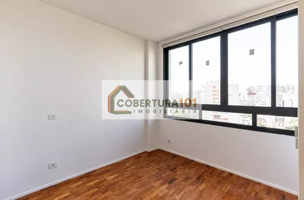 Apartamento para locação na República, 41 m², reformado, com cozinha integrada e coworking no condomínio