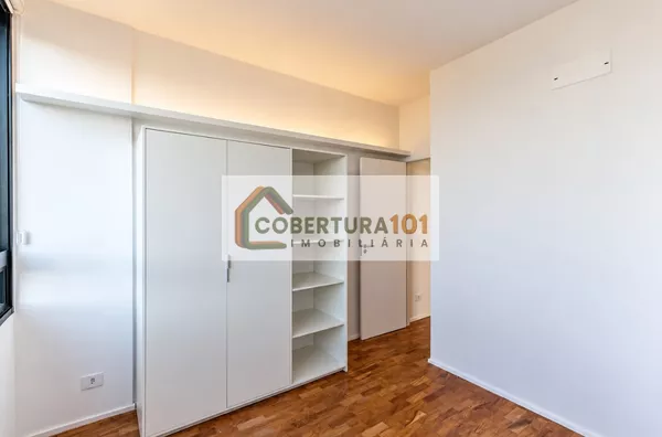 Apartamento para locação na República, 41 m², reformado, com cozinha integrada e coworking no condomínio