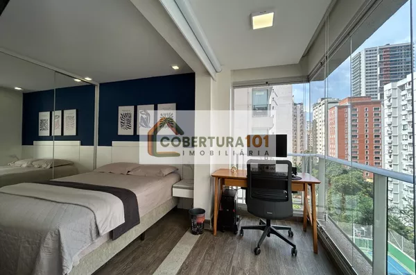 Studio Mobiliado à Venda com 36m², por R$659.000,00,  Brooklin Paulista, São Paulo