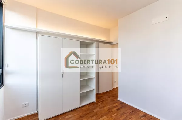 Apartamento para locação na República, 41 m², reformado, com cozinha integrada e coworking no condomínio