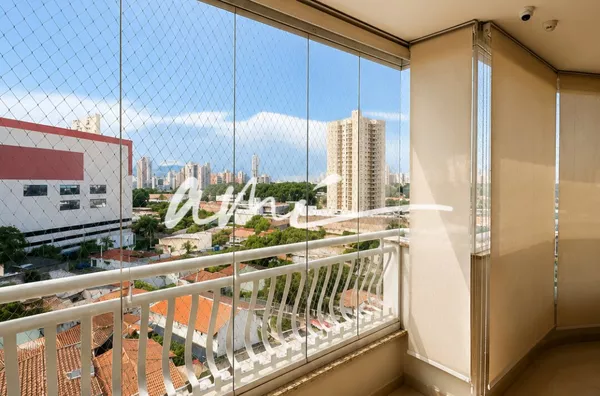 Apartamento de 134 m², mobiliado, com 3 suítes, sacada gourmet e 3 vagas de garagem à venda no Edifício Jardins de Provence – Cuiabá/MT