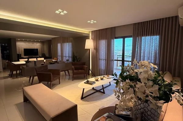 Apartamento de 246 m² com 4 suítes, andar alto e 4 vagas à venda e locação no Maison Gabriela – Cuiabá/MT