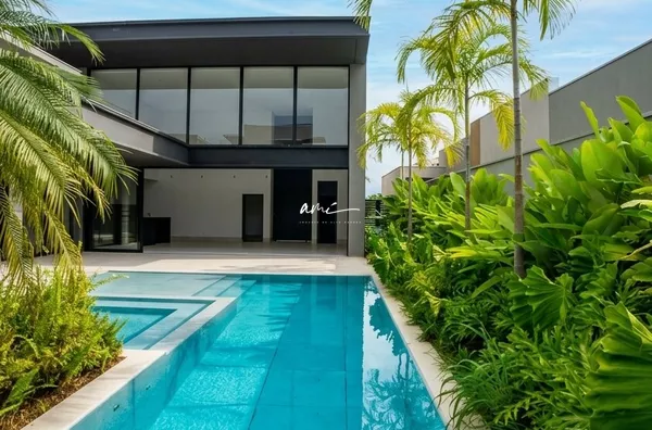 Casa térrea de 447 m² com 4 suítes e projeto assinado por Carlos Salles à venda no condomínio Supremo Itália – Cuiabá/MT
