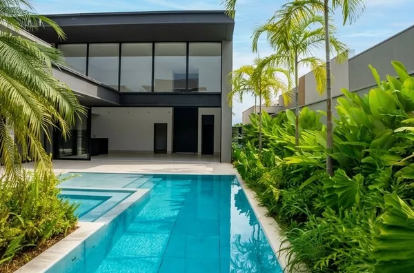 Casa térrea de 447 m² com 4 suítes e projeto assinado por Carlos Salles à venda no condomínio Supremo Itália – Cuiabá/MT