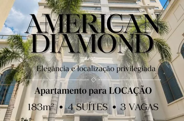 APARTAMENTO PARA LOCAÇÃO NO AMERICAN DIAMOND | 183M² | 4 SUÍTES | 3 VAGAS DE GARAGEM | JD. DAS AMÉRICAS - Foto 1