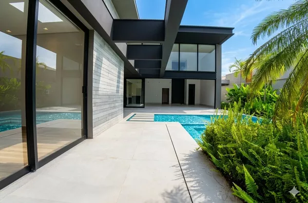 Casa térrea de 447 m² com 4 suítes e projeto assinado por Carlos Salles à venda no condomínio Supremo Itália – Cuiabá/MT