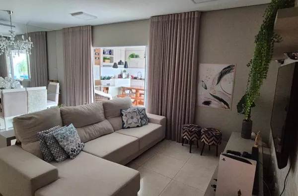 Casa térrea com 3 suítes, energia solar e área gourmet integrada à venda em condomínio fechado – Cuiabá/MT